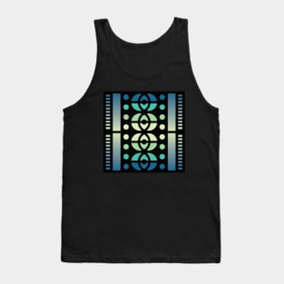 “Dimensional Wisdom” - V.3 Blue/Green - (Geometric Art) (Dimensions) - Doc Labs Tank Top